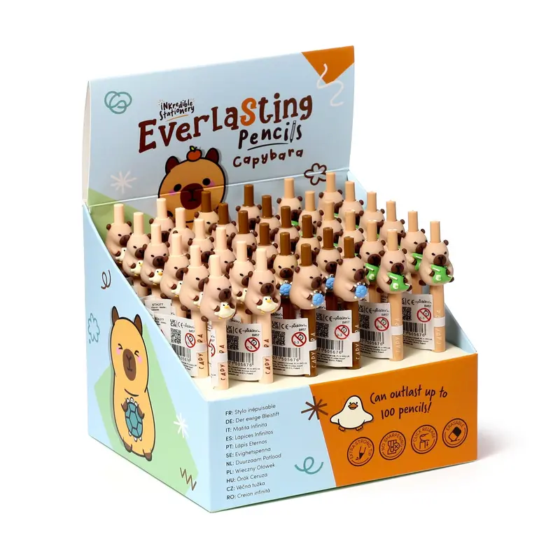 Capybara & Friends Erasable Pencil – Fun Collectible Design