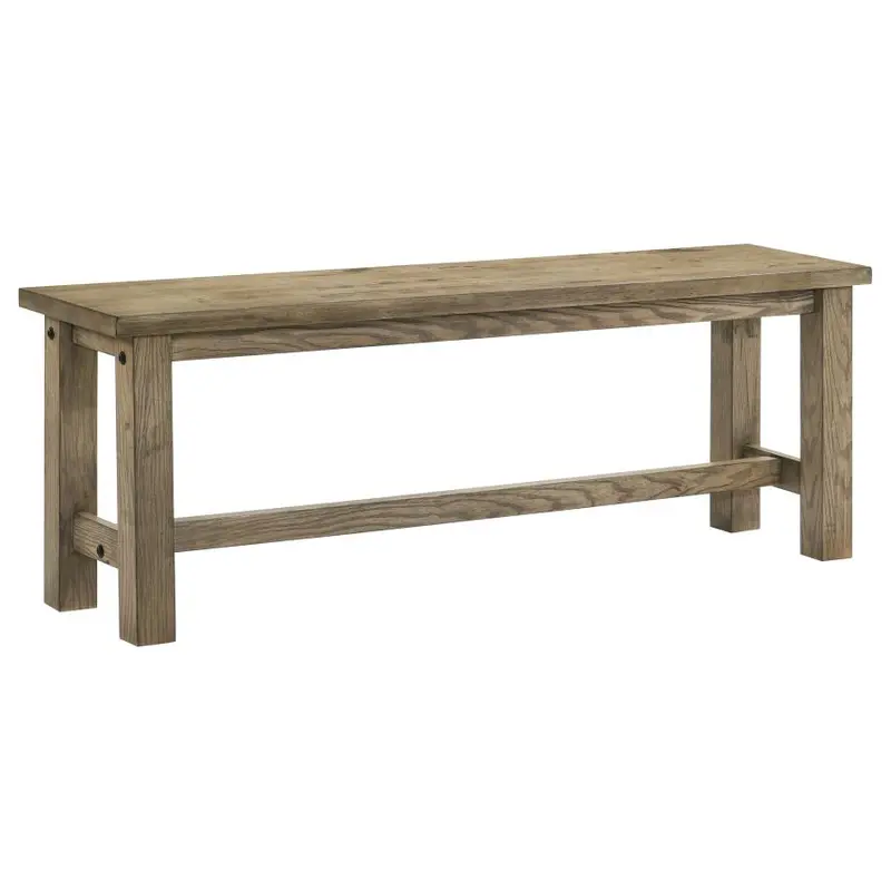 Cardova Vineyard Oak 51-Inch Solid Wood Dining Bench