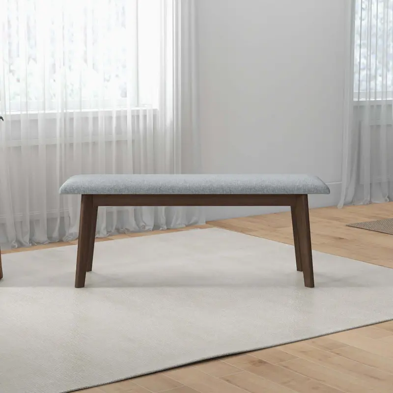 Carlos Padded Bench with Tailored Fabric Cover