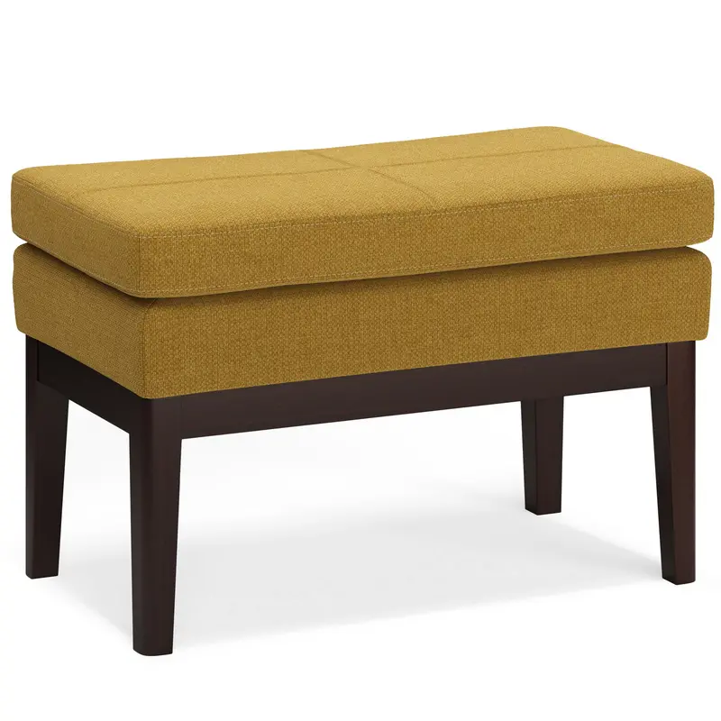 Carlson Mid-Century Ottoman Bench – Clean Lines & Retro Elegance