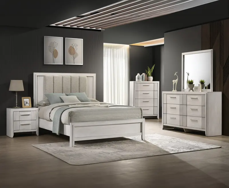 Carlton White Mist 6-Drawer Dresser