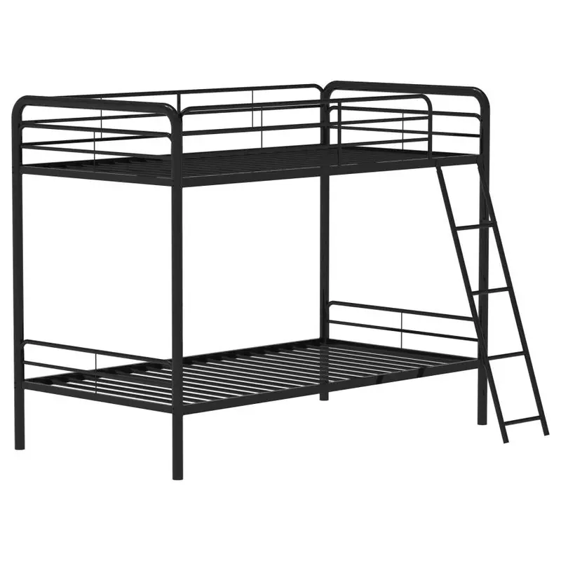 Carson Industrial-Style Metal Bunk Bed – Twin Over Twin