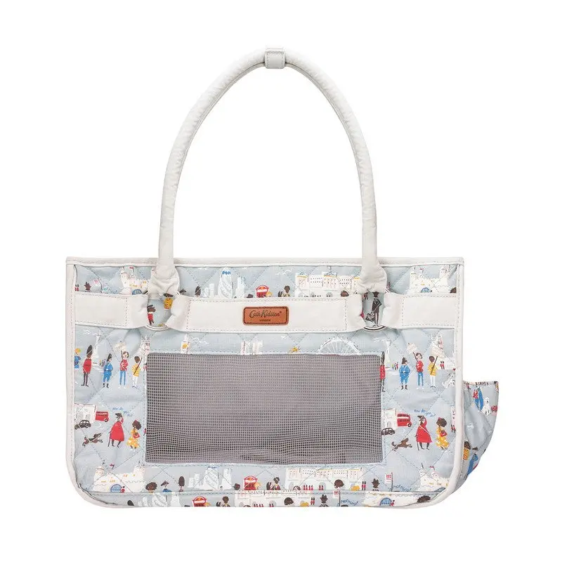 Cath Kidston Blue Polyester Pet Carrier for Small Dogs (42cm)