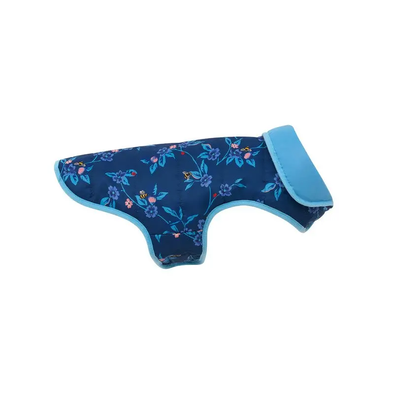 Cath Kidston Flora Fauna Blue Fabric Small Dog Coat – 43 cm