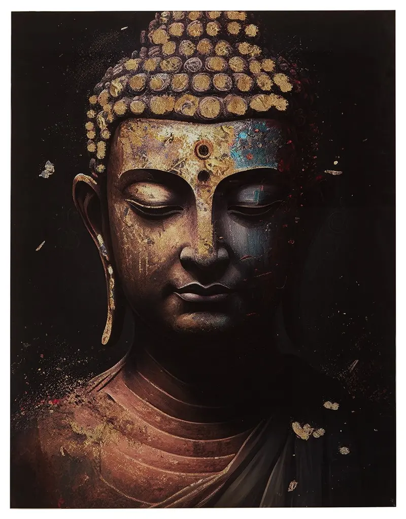 Caymoore Black and Gold Contemporary Wall Art Piece