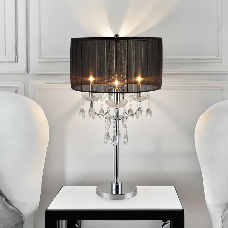 Chandelier-Style Touch-Control Table Lamp (29.5″ Height)