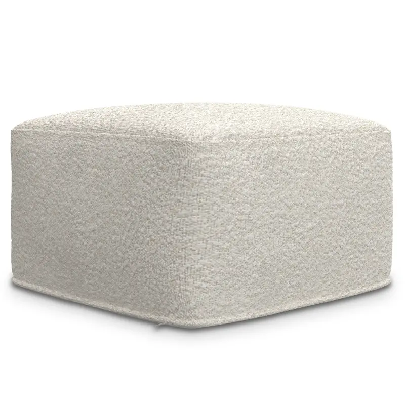 Chantal Square Pouf – Soft Upholstered Floor Cushion for Living Areas