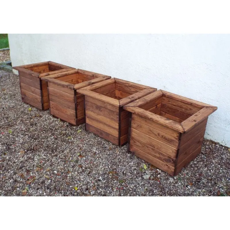 Charles Taylor Scandinavian Redwood Planter Set – 3-Piece