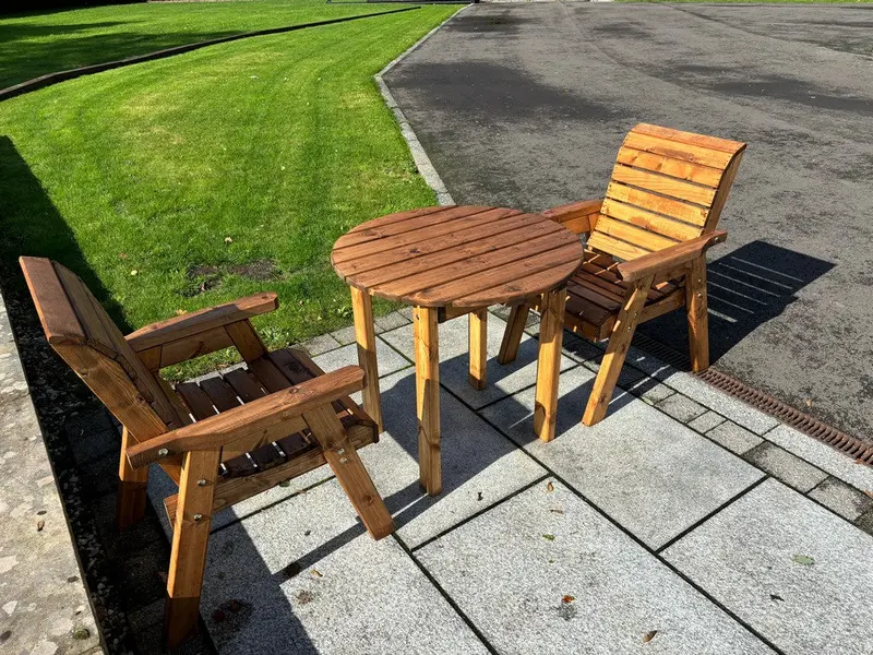 Charles Taylor Thatcham Patio Dining Set – 2-Seat Compact Outdoor Bistro Set