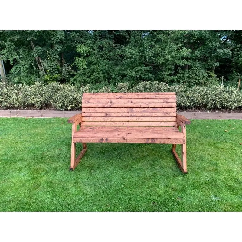 Charles Taylor Three-Seat Redwood Garden Bench – Scandinavian Design