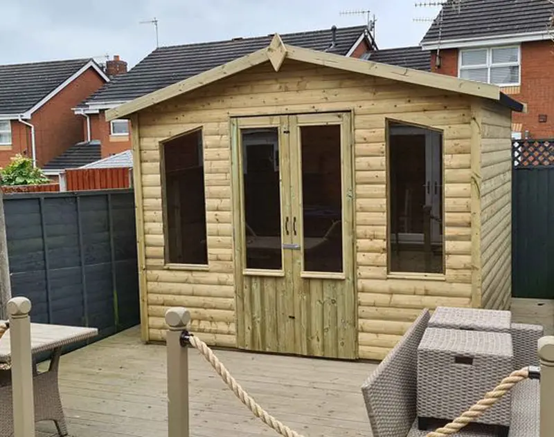 Chatsworth 12ft x 10ft Garden Summerhouse – Elegant Timber Structure for Leisure or Work