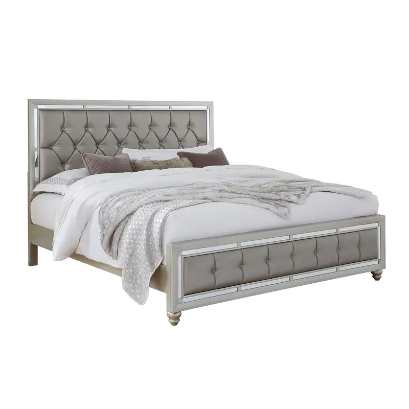 Chloe Elegant Upholstered Bed – Tailored Tufting and Sculpted Silhouette