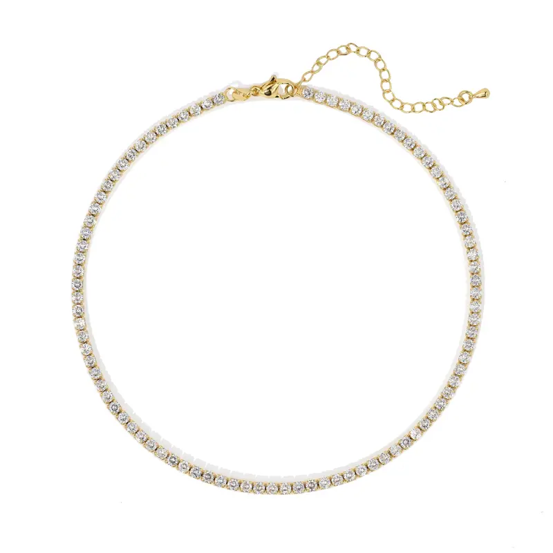 Chloe Pink Tennis Choker
