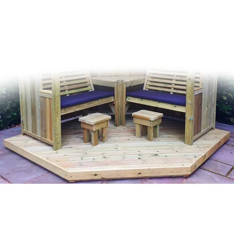 Churnet Valley Essentials 224.5cm x 224.5cm Modular Garden Decking Kit