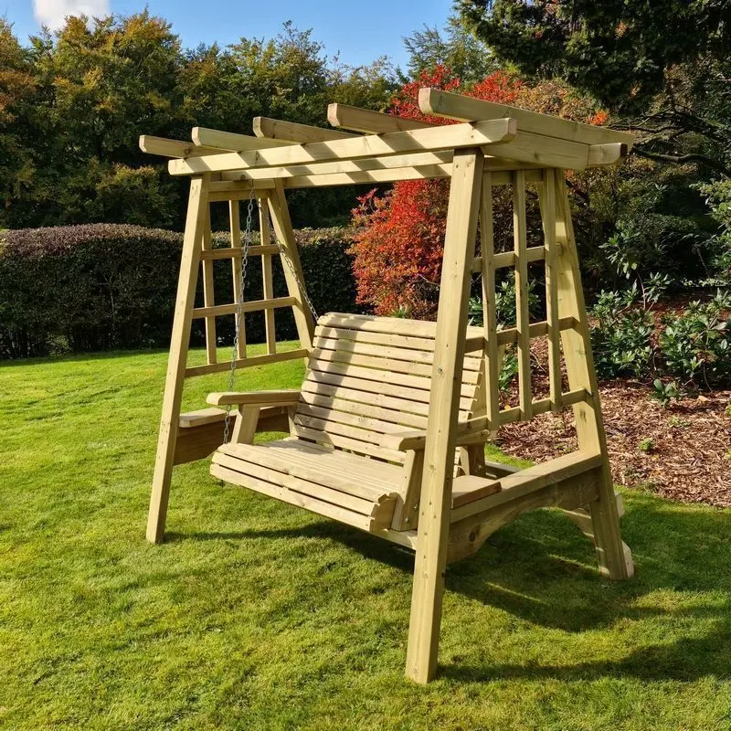 Churnet Valley Pergola-Style 2-Seat Garden Swing