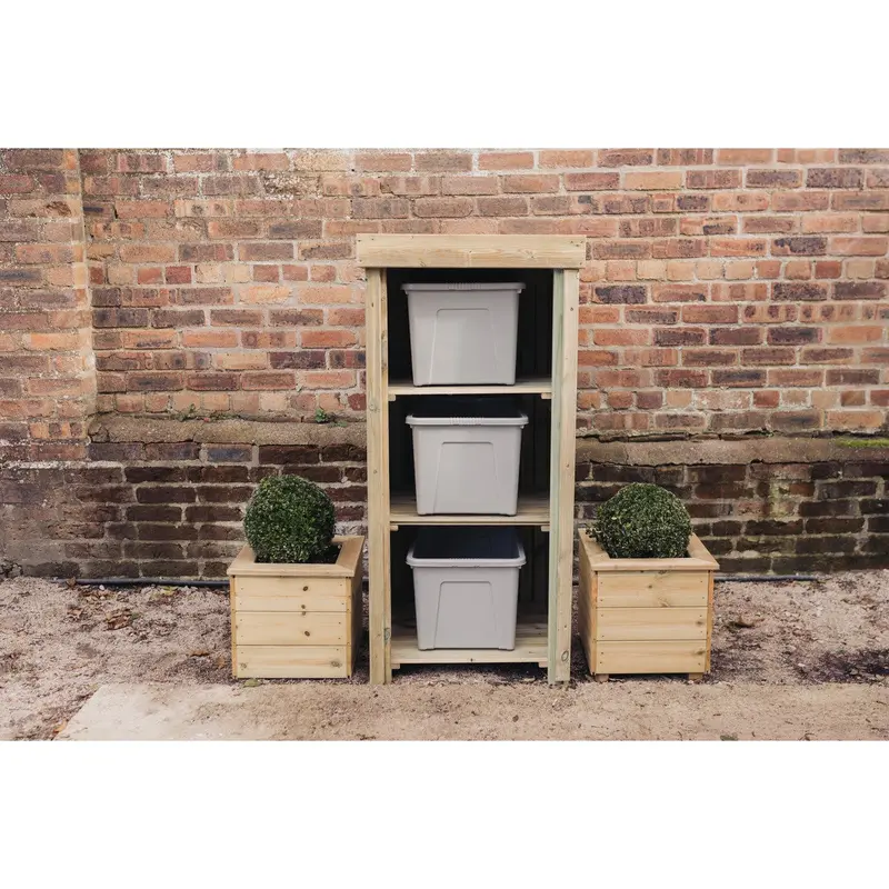 Churnet Valley Recycle-Friendly Bin Store – 67cm W x 75cm D – RS01