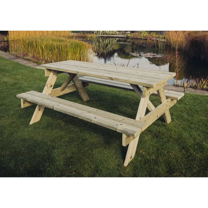 Churnet Valley Traditional 6-Person Garden Picnic Table – PT102