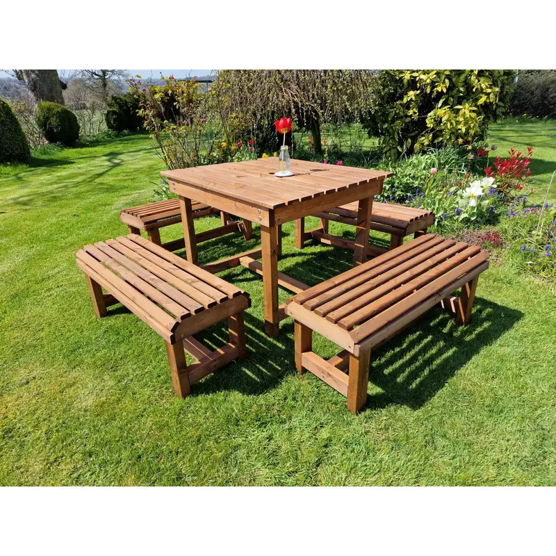 Churnet Valley Valley Garden Bench – 8-Person Seating (VT115)