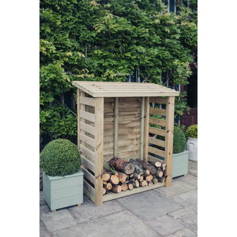 Churnet Valley Ventilated Log Store – 120cm W x 60cm D – LSOP5X4