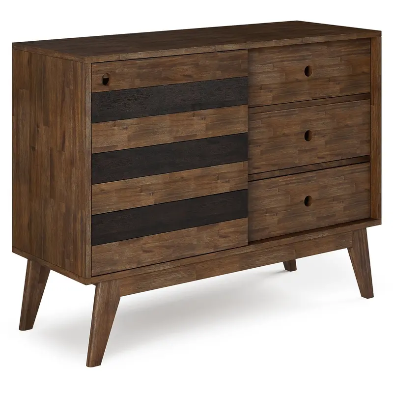 Clarkson Rustic Natural Aged Brown Medium Storage Cabinet