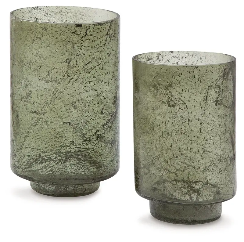 Clarkton Green Candle Holder Set – 2-Piece