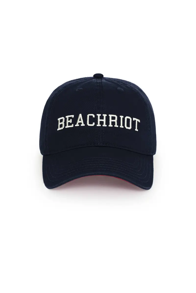 Classic Dad Hat – Navy with Red and White Trim