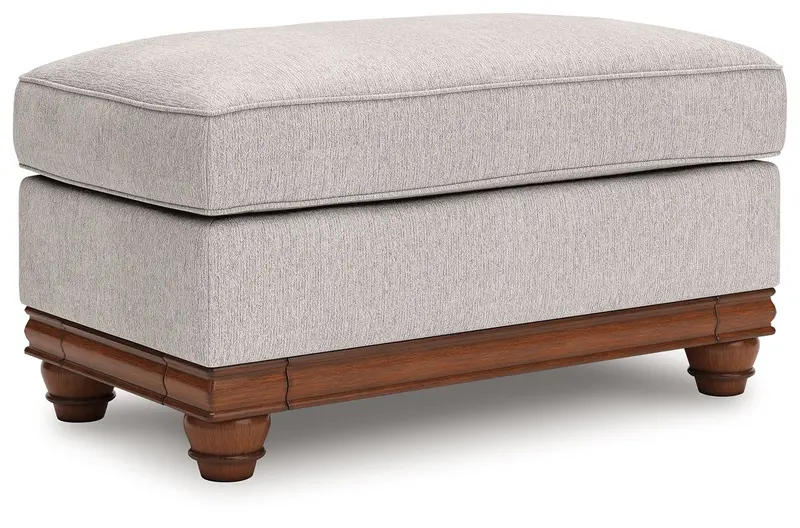 Clearbrooke Sandstone-Finish Upholstered Ottoman