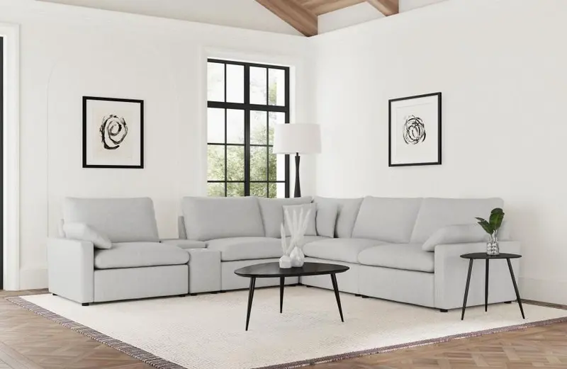 Collins Six-Piece Modular Power Reclining Sectional Sofa