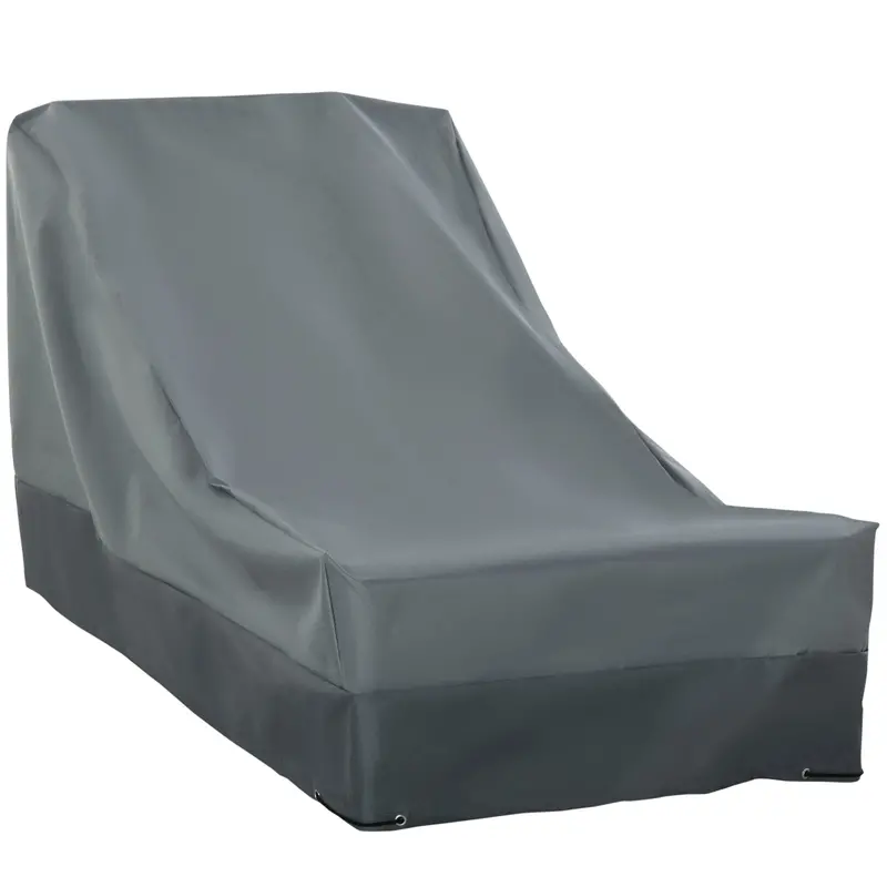 Compact Rattan Cover for Patio Sets – 200 x 86 cm Weatherproof Grey Protective Cover