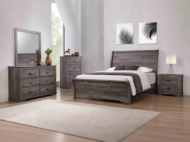 Coralee Grey Painted Chest of Drawers