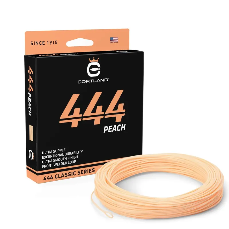 Cortland 444 Classic Peach Floating Fly Line – UV-Protected, Warm-Tone Float Line