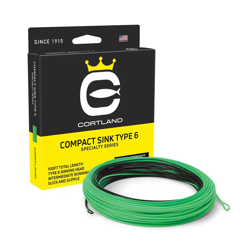 Cortland Compact Sink-Tip 6 Fly Line – Moderate Depth Control