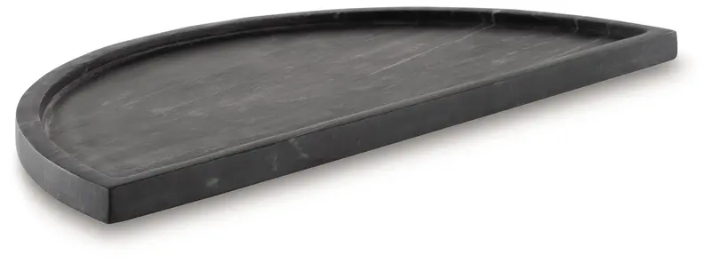 Cortsen Matte Black Serving Tray – Minimalist Home Accessory