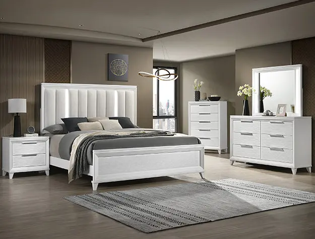 Cressida Sleek Nightstand in Black
