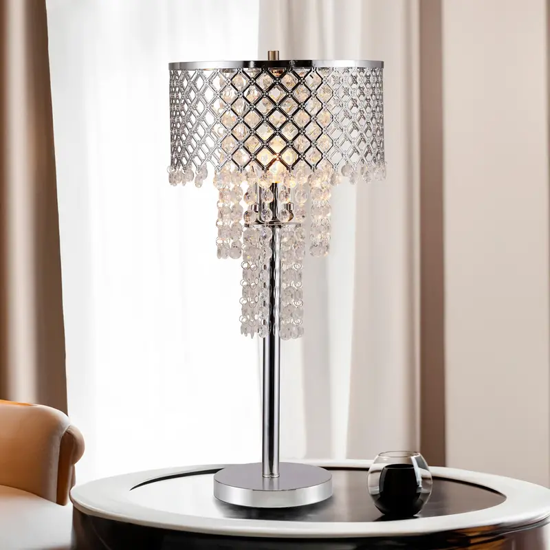 Crystal Mesh Table Lamp (28″ Height)