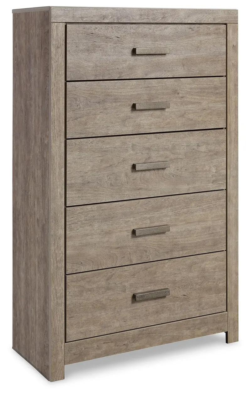 Culverbach Gray Five-Drawer Chest