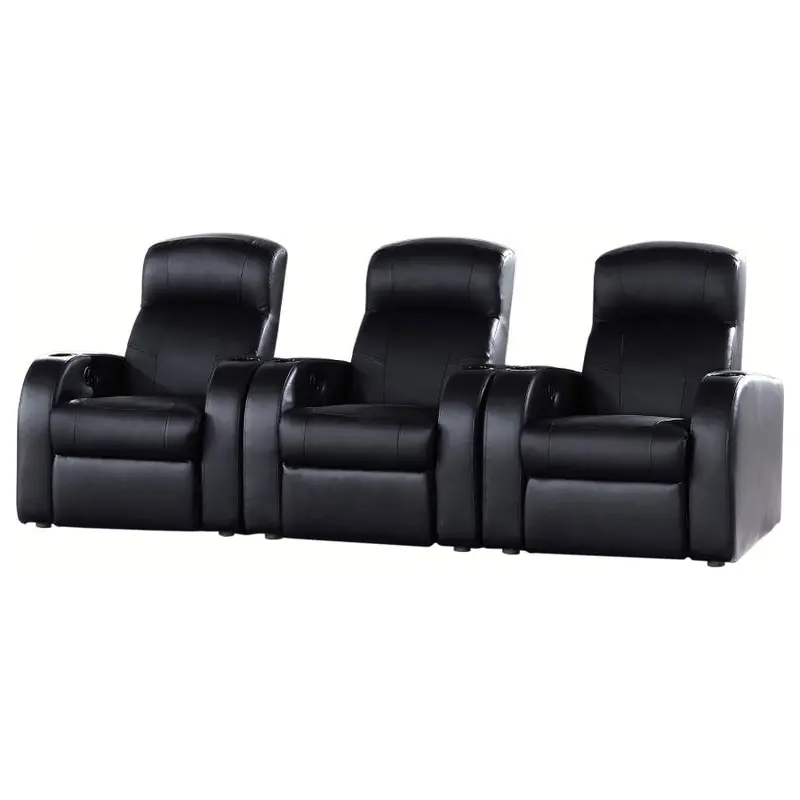 Cyrus Premium Home Theater Seating – Reclining Row with LED Lighting