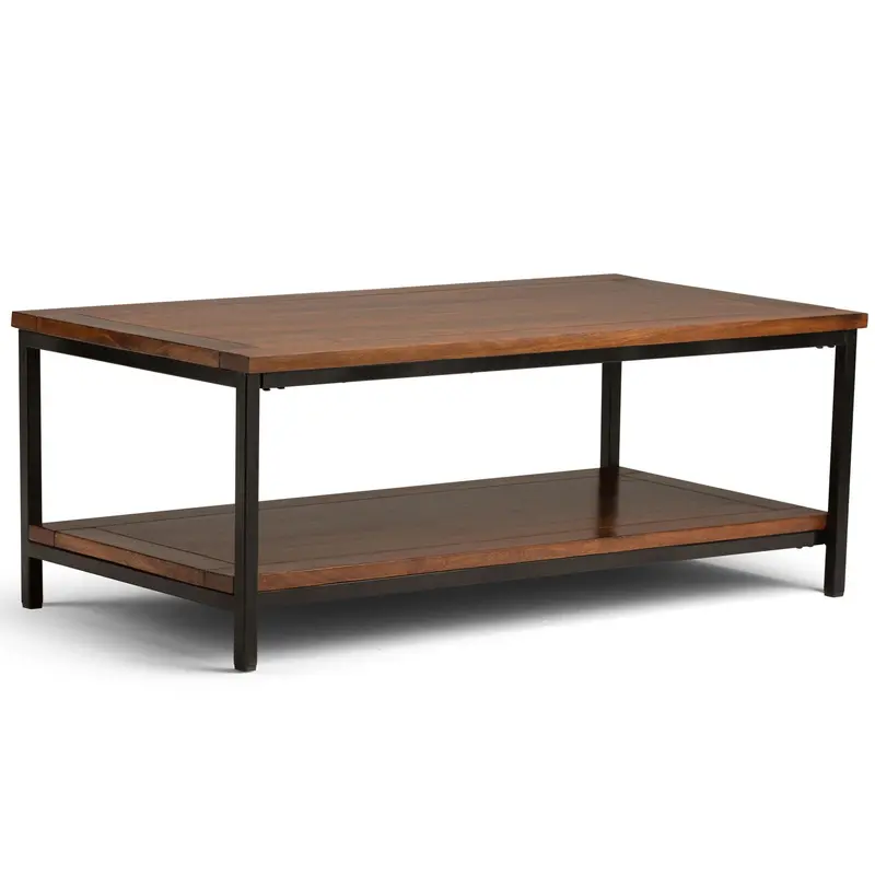 Dark Cognac Brown Coffee Table – Skyler Design