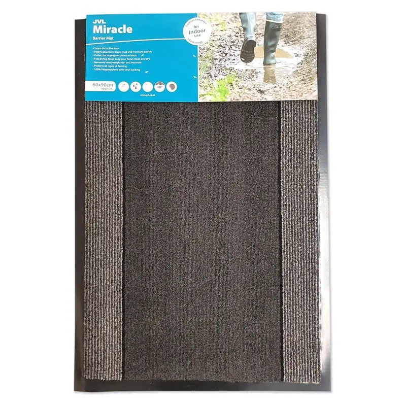 Dark Grey Striped 60x90cm Miracle Mat