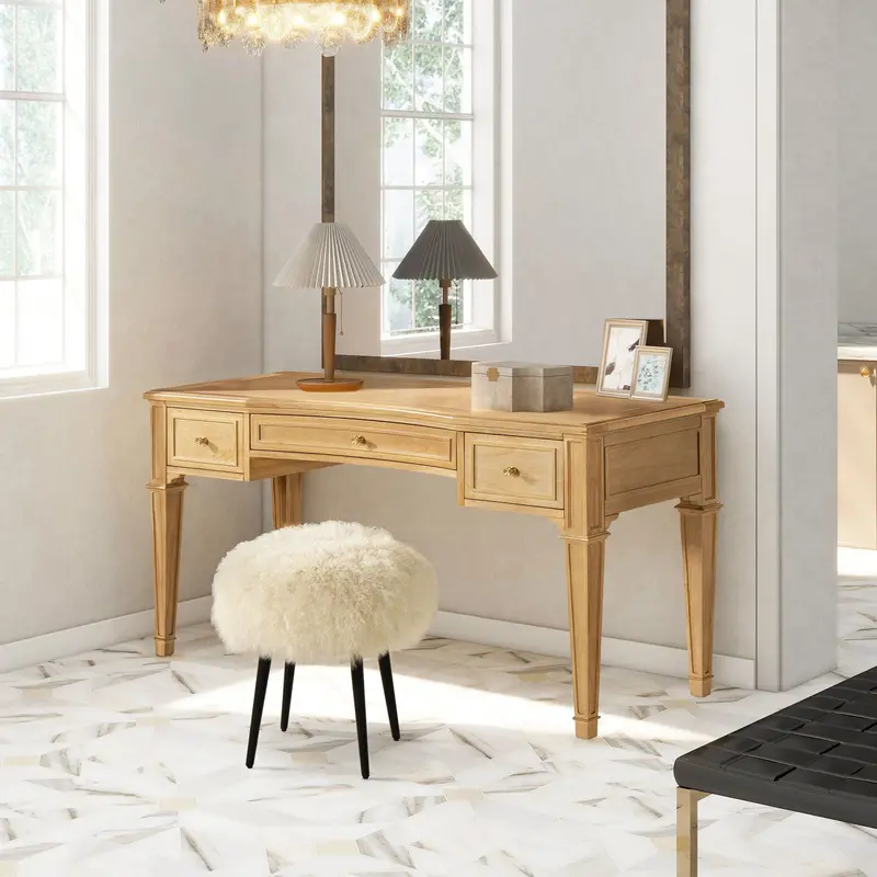 Dauphin Three-Drawer Executive Office Desk