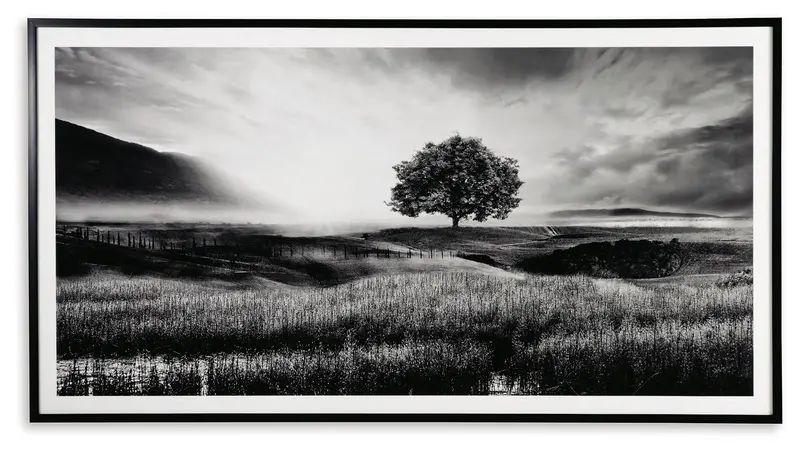 Deborland Black-and-White Abstract Wall Art Print
