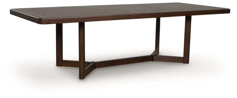 Dilenno Dark Brown Rectangular Extendable Dining Table