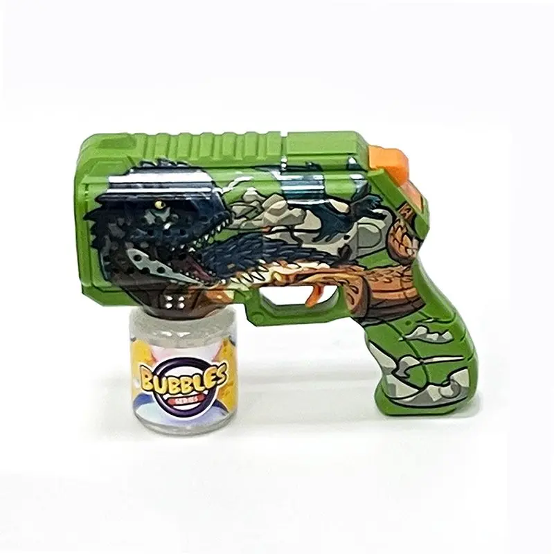 Dinosaur-Themed Bubble Blaster – Green, 18 cm