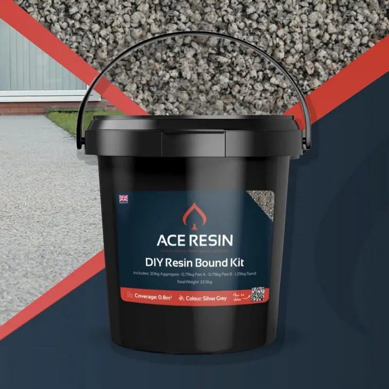 DIY Silver Grey Resin Bound Surfacing Kit
