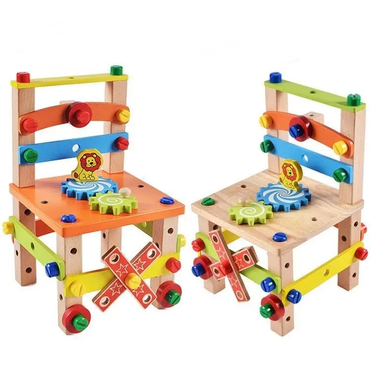 DIY Wooden Chair Model Kit – Educational Assembly Toy