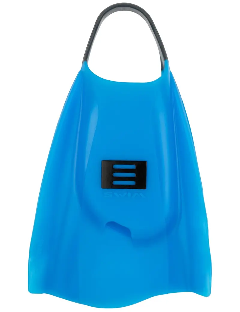 DMC Elite Fins: Blue Ice & Charcoal Strap