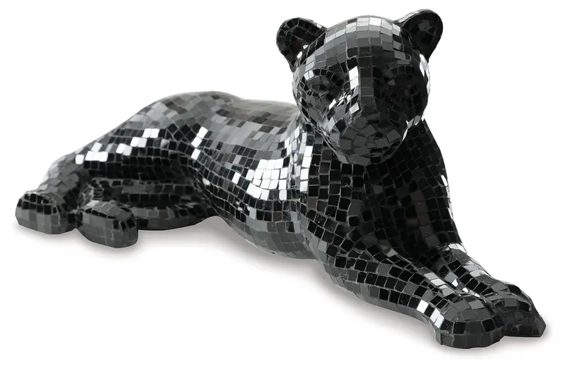 Drice Minimalist Black Sculpture for Modern Shelving or Desk