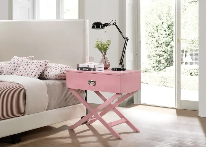 Durable Nightstand – Sturdy Side Table with Drawer & Shelf Storage