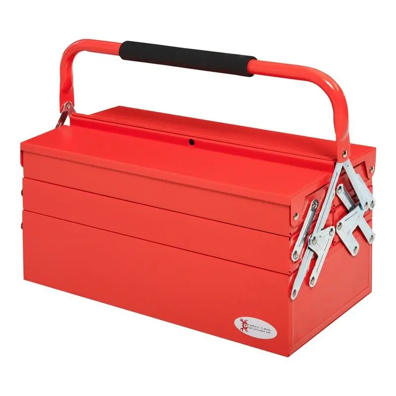 Durhand Heavy-Duty 5-Tray Portable Steel Tool Chest – Medium Size