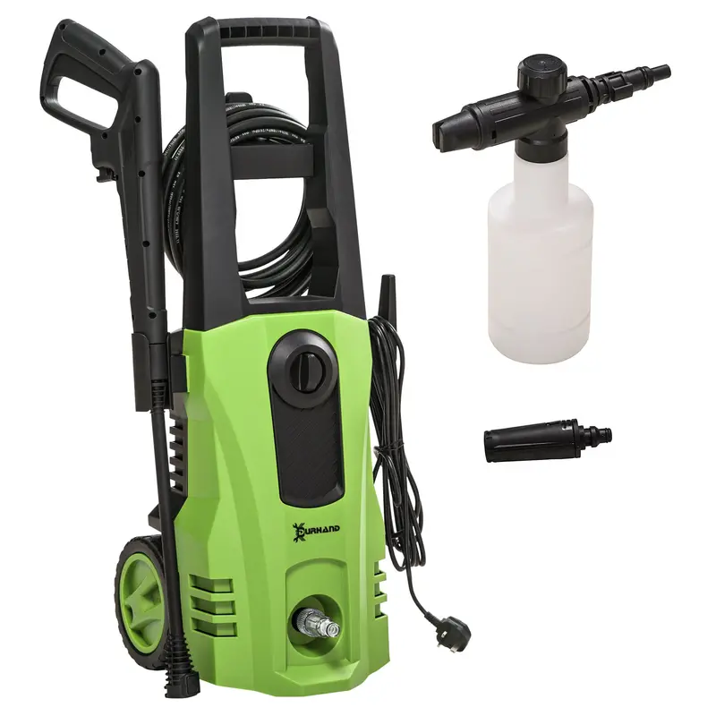 DURHAND Professional 1800W Cold-Water Pressure Washer – Compact, High-Performance Outdoor Cleaner